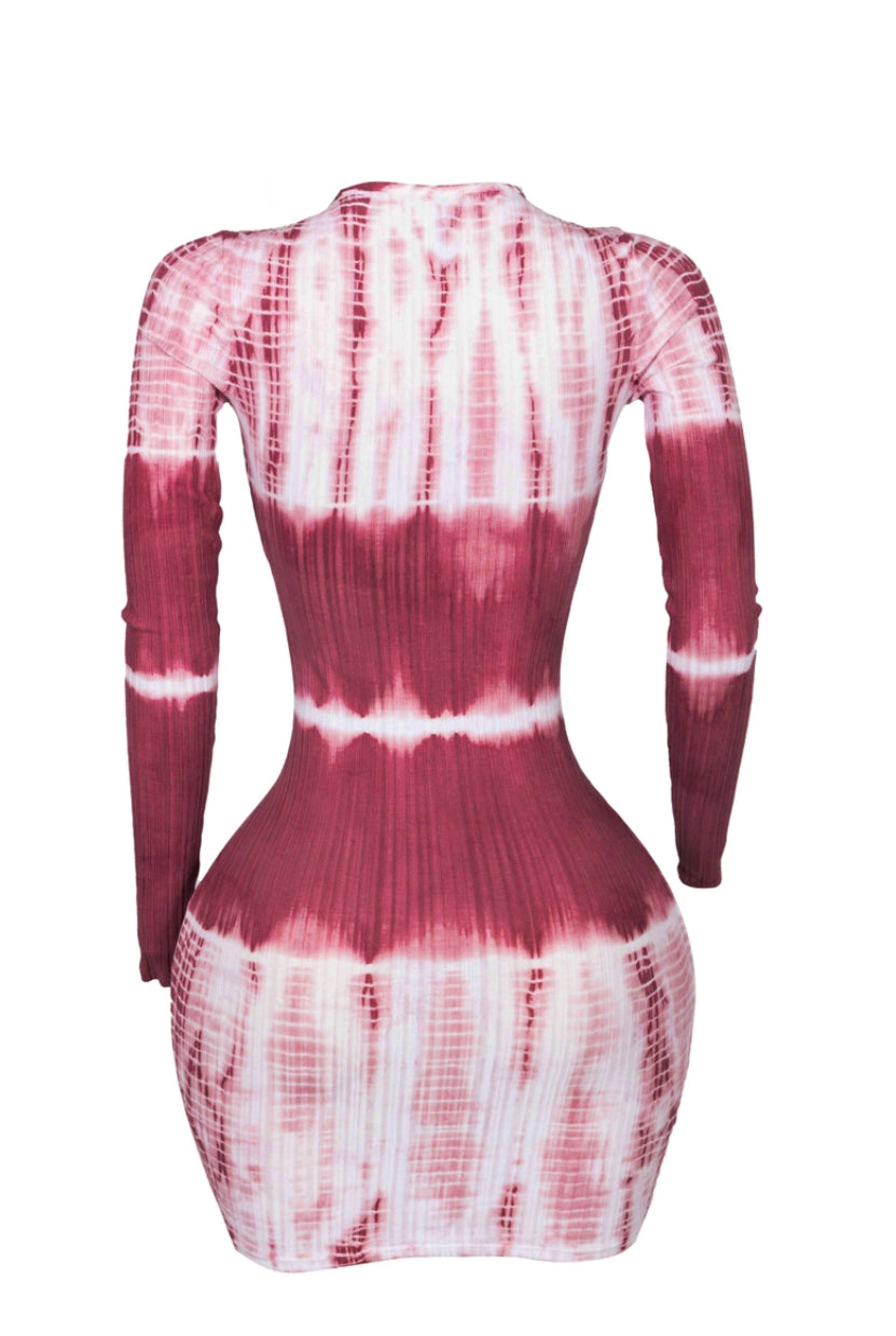 Ribbed Long Sleeve Mini Dress